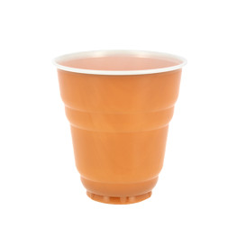 Plastic Cup PS Vending "Design" Two Tones 166ml Ø7,0cm (100 Units)  