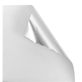 Wikkel Aluminium Dubbellaags Papier Zilver 35,5x40,5cm (500 Units)