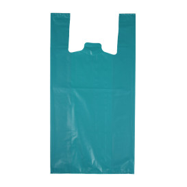 Plastic T-Shirt Bag 70% Recycled “Colors” Blue 42x53cm 50µm (40 Units) 