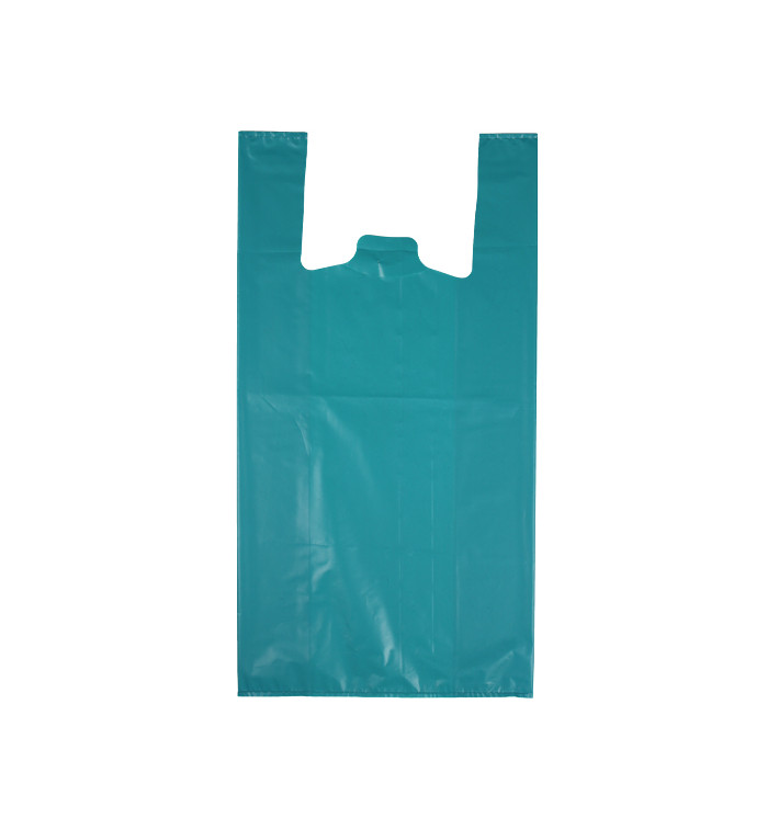 Plastic T-Shirt Bag 70% Recycled “Colors” Blue 42x53cm 50µm (1.000 Units)