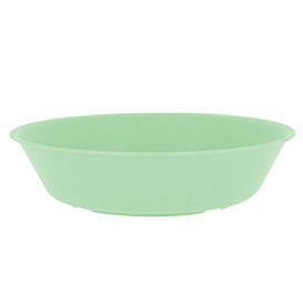 Reusable Plate Durable PP Mineral Green Ø18cm (54 Units)