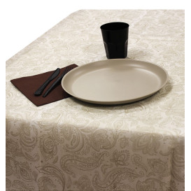 Non-Woven Tablecloth Roll 0,4x48m "Mandala" Cream 50g/m² P40cm (6 Units)