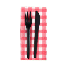 Paper Napkin Double Point "Vichy"  1/8 40x40cm (30 Units) 