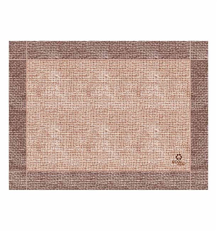 Placemat of Paper in Kraft "Burlap" 30x40cm 40g/m² (1.000 Units)