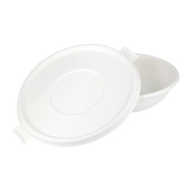 Sugarcane Lid White for Bowl 710 and 1360ml (50 Units)  