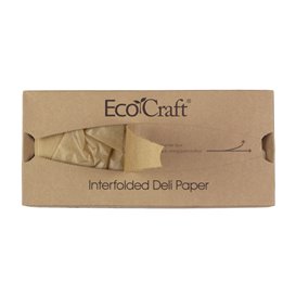 Greaseproof Paper Wrapping Kraft in Dispenser 30,5x27cm (6.000 Units)