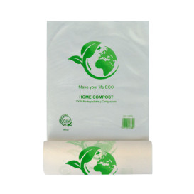 Roll of plastic bags 100% Biodegradable 25x37cm (3000 Units)