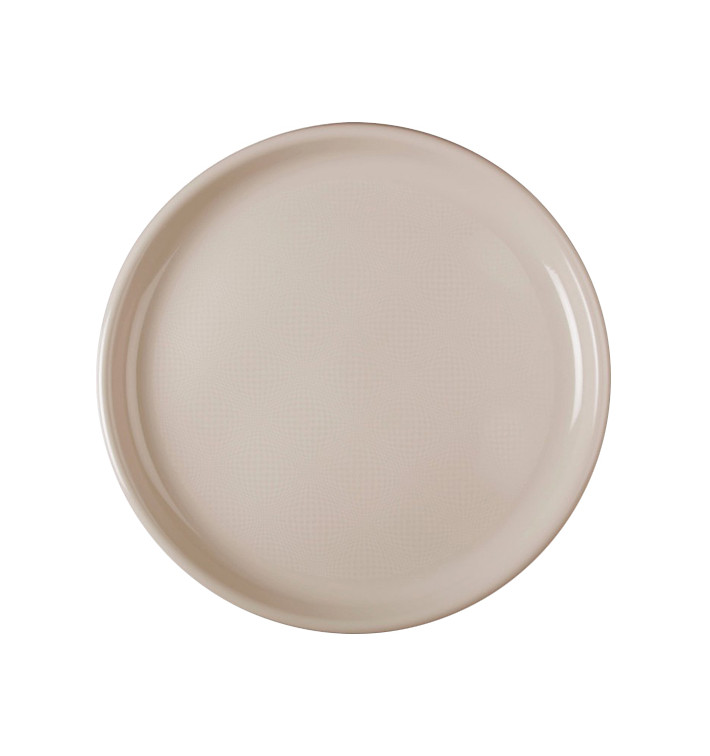 Plastic Plate for Pizza Beige "Round" PP Ø35 cm (144 Units)