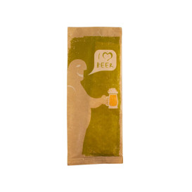 Paper Cutlery Envelopes with Napkin "I Love Beer" (125 Units)