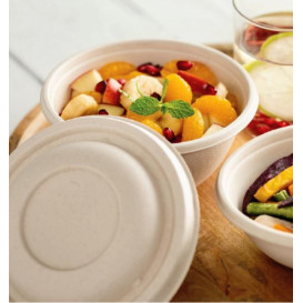 Paper Soup Bowl with Lid Kraft PP 38 Oz/1140ml (100 Units)