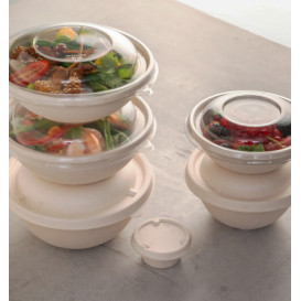 Plastic Lid rPET Crystal for Bowl Ø14x2cm (50 Units)  