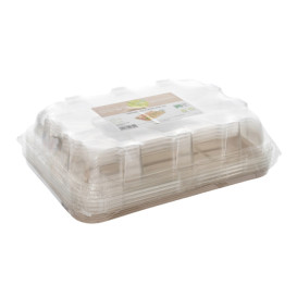 PP Material Thermoformed Disposable Plastic Food Trays With Lid