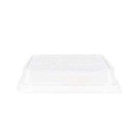 PLA Lid for Sugarcane Food Container 18,5x18,5cm (50 Units)