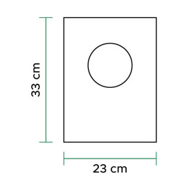 Plastic Bag Block 100% Biodegradable 23x33cm (100 Units)