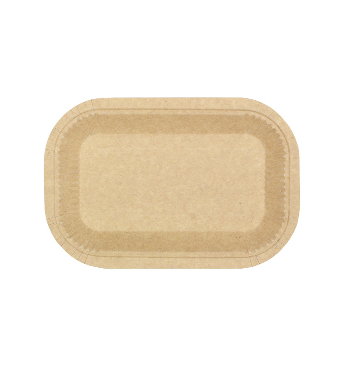 Paper Tray Greaseproof Shape Kraft 15x23cm 245g/m² (750 Units) 