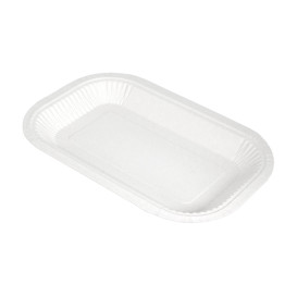 Paper Tray Greaseproof Shape White 15x23cm 250g/m² (50 Units) 