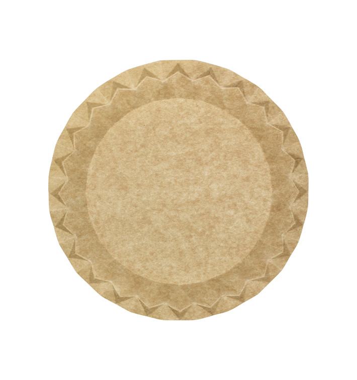 Kraft Paper Plate “Flower” Ø23cm 245g/m² (50 Units) 