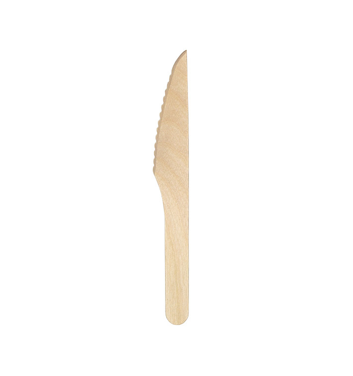 Disposable Wooden Knife 16,5cm (1.000 Units) 