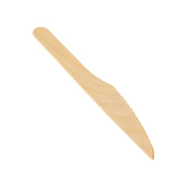 Disposable Wooden Knife 16,5cm (1.000 Units) 