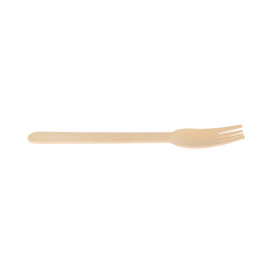 Disposable Wooden Fork 16cm (25 Units)