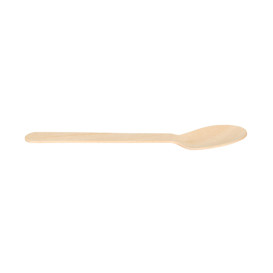 Disposable Wooden Spoon 16cm (25 Units) 