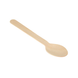 Disposable Wooden Spoon 16cm (25 Units) 