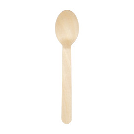 Disposable Wooden Spoon 16cm (1.000 Units) 