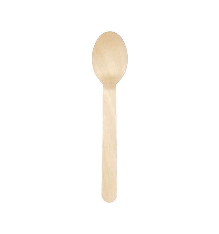 Disposable Wooden Spoon 16cm (1.000 Units) 