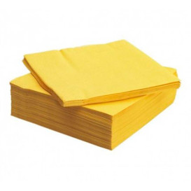 Paper Napkin Double Point Yellow 2C 33x33cm (1350 Units)