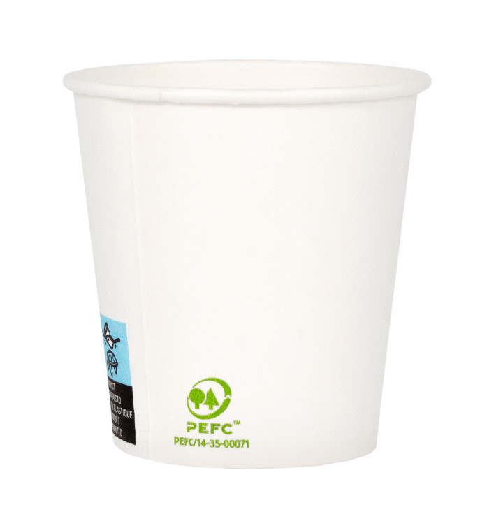 Paper Cup White 4 Oz/120ml Ø6,2cm (2000 Units)