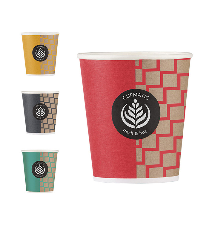 Paper Cup "Cupmatic" 9 Oz/280ml Ø8,0cm (50 Units)