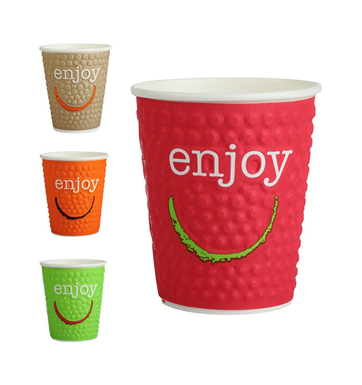 Paper Cup "Enjoy" 9 Oz/270ml Ø8,0cm (30 Units)