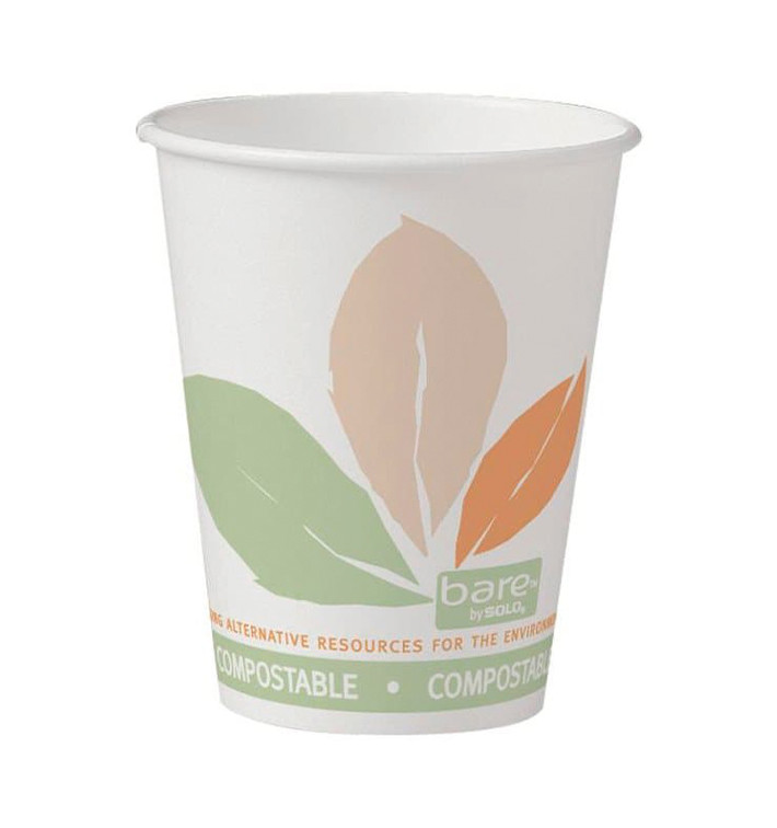 Paper Cup PLA "Bare" 8 Oz/240ml Ø8,0cm (50 Units) 