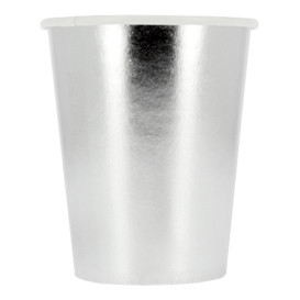 Paper Cup Silver 9Oz/240ml "Party" (10 Units)