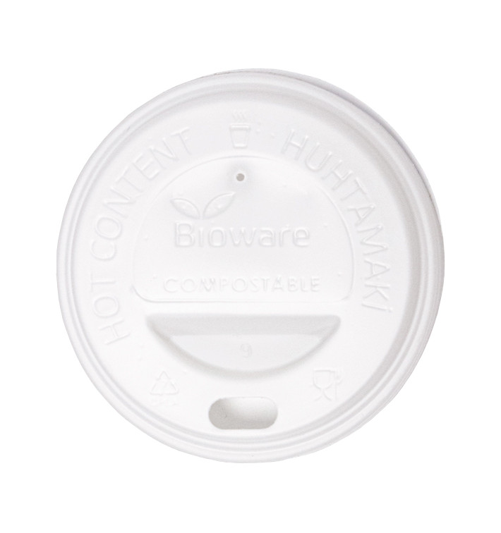 Lid for Paper Cup Hole White 6Oz/8Oz Ø7,0cm (100 Units)  