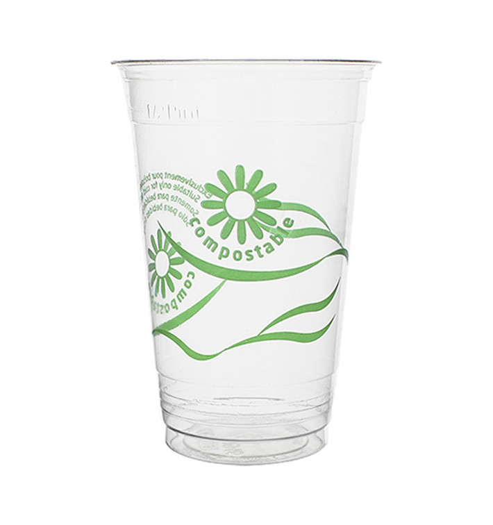 Cornstarch Cup PLA "Green Spirit" Clear 330ml (1250 Units)