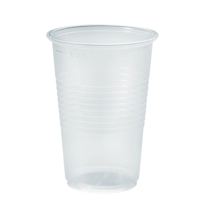 Plastic Cup PP Clear 230ml Ø7,0cm (100 Units)  