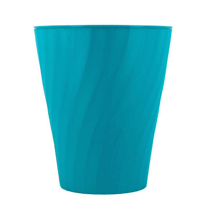 Plastic Cup PP "X-Table" Turquoise 320ml (8 Units) 