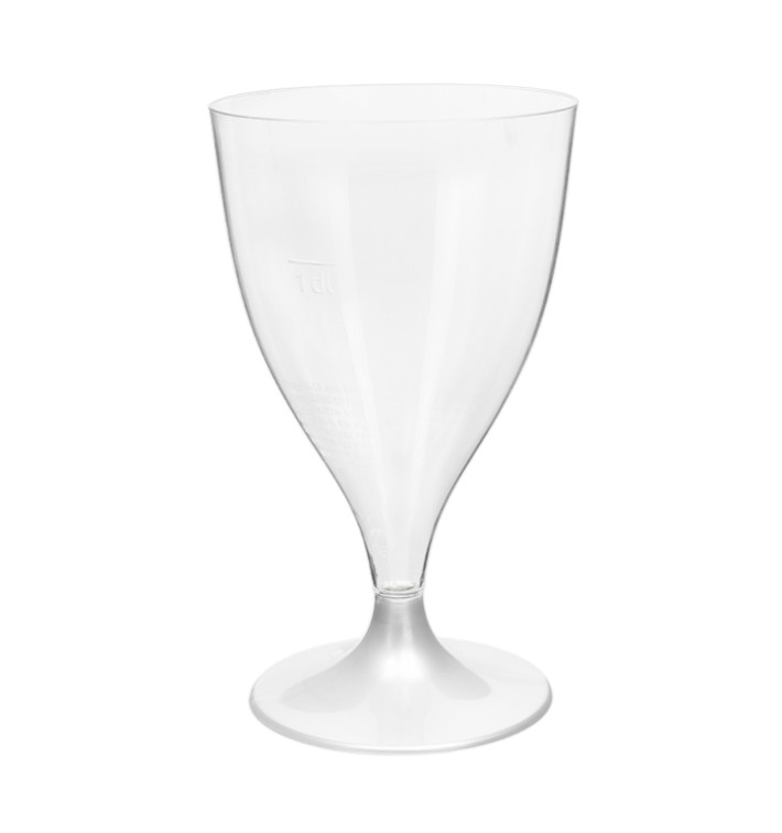 Plastic Stemmed Glass Wine White 200ml 2P (400 Units)