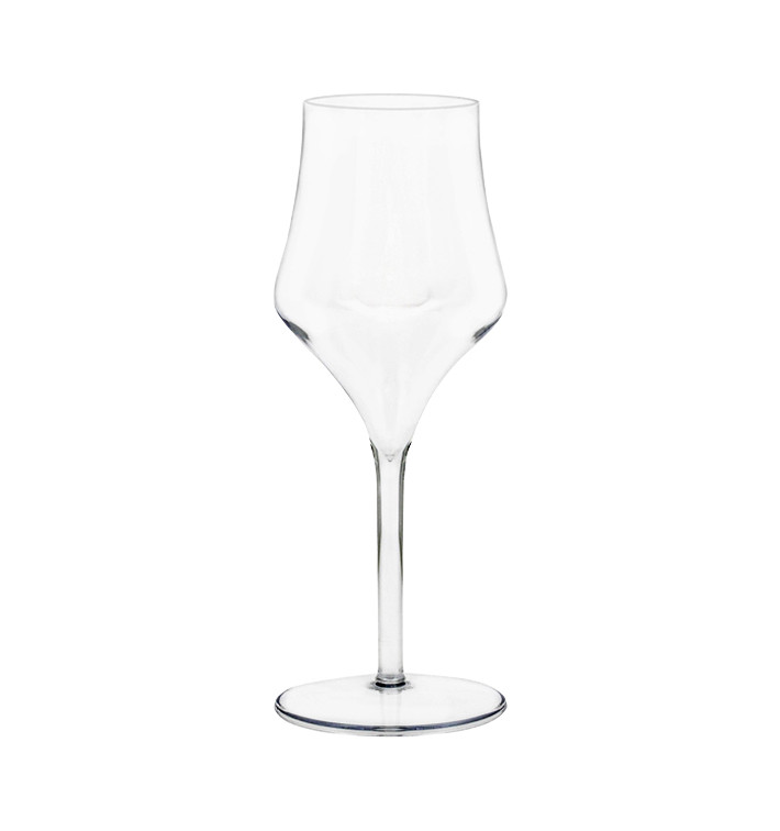 Reusable Plastic Glass Wine Tritan Clear 320ml (6 Units)