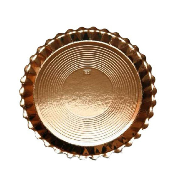 Paper Plate Round Shape Gold "Venus" 28cm (50 Units) 