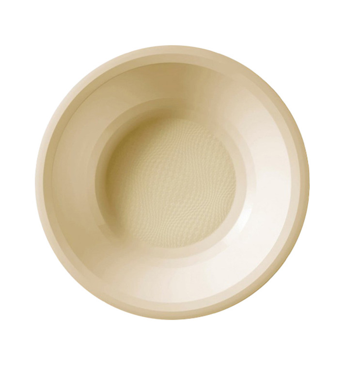 Plastic Plate Deep Cream "Round" PP Ø19,5 cm (600 Units)