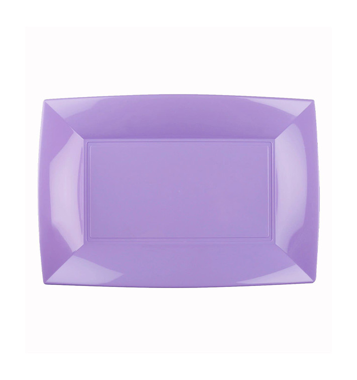 Plastic Tray Microwavable Lilac "Nice" 28x19cm (12 Units) 