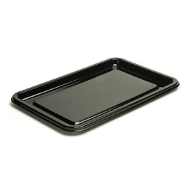 Plastic Platter Rectangular Shape Black 46X30 cm (10 Units) 