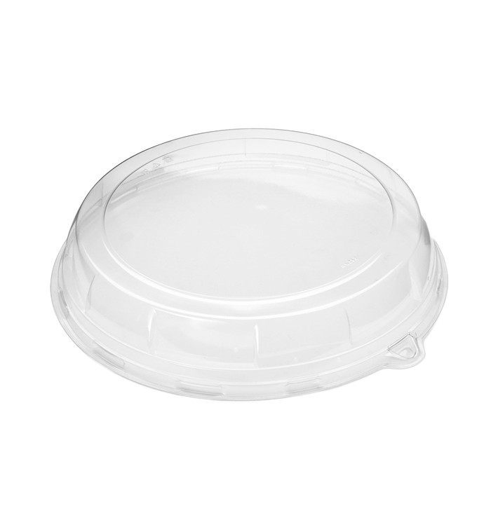 Plastic Lid for Sugarcane Plate Clear 26x5cm (21 Units) 