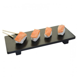 Bamboo Sushi Tray Black 50x23x2,5cm (1 Unit) 