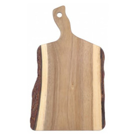 Wooden Serving Platter with Handle 40,6x25,5x1,9cm (6 Units)