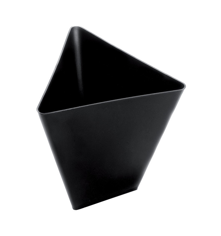 Tasting Plastic Bowl PS Triangle shape Black 70 ml (500 Units)