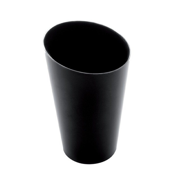 Plastic Tasting Cup PS Cone Shape High Black 70 ml (25 Units) 