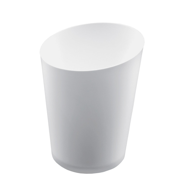 Plastic Tasting Cup PS Cone Shape White 100 ml (500 Units)